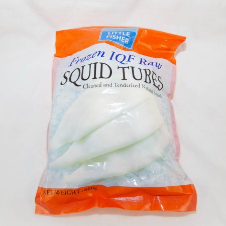 Natural Squid Tubes (Cleaned and Tenderized)